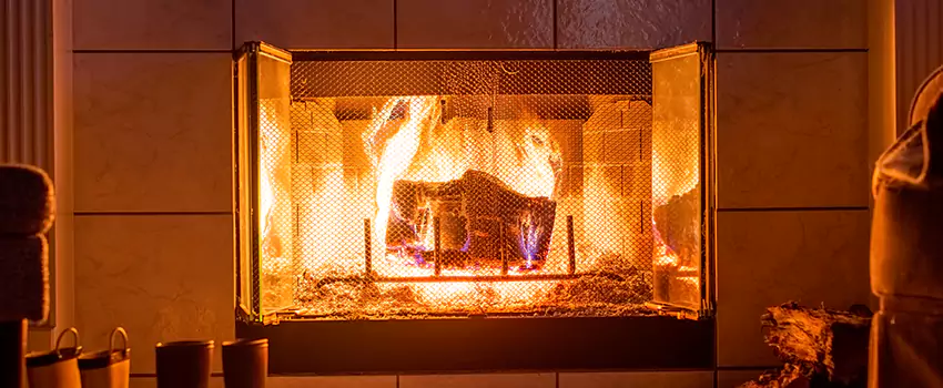 Mendota Hearth Landscape Fireplace Installation in Colton, California