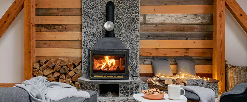 Thelin Hearth Products Direct Vent Gas Stove Fireplace Inspection in Colton, California